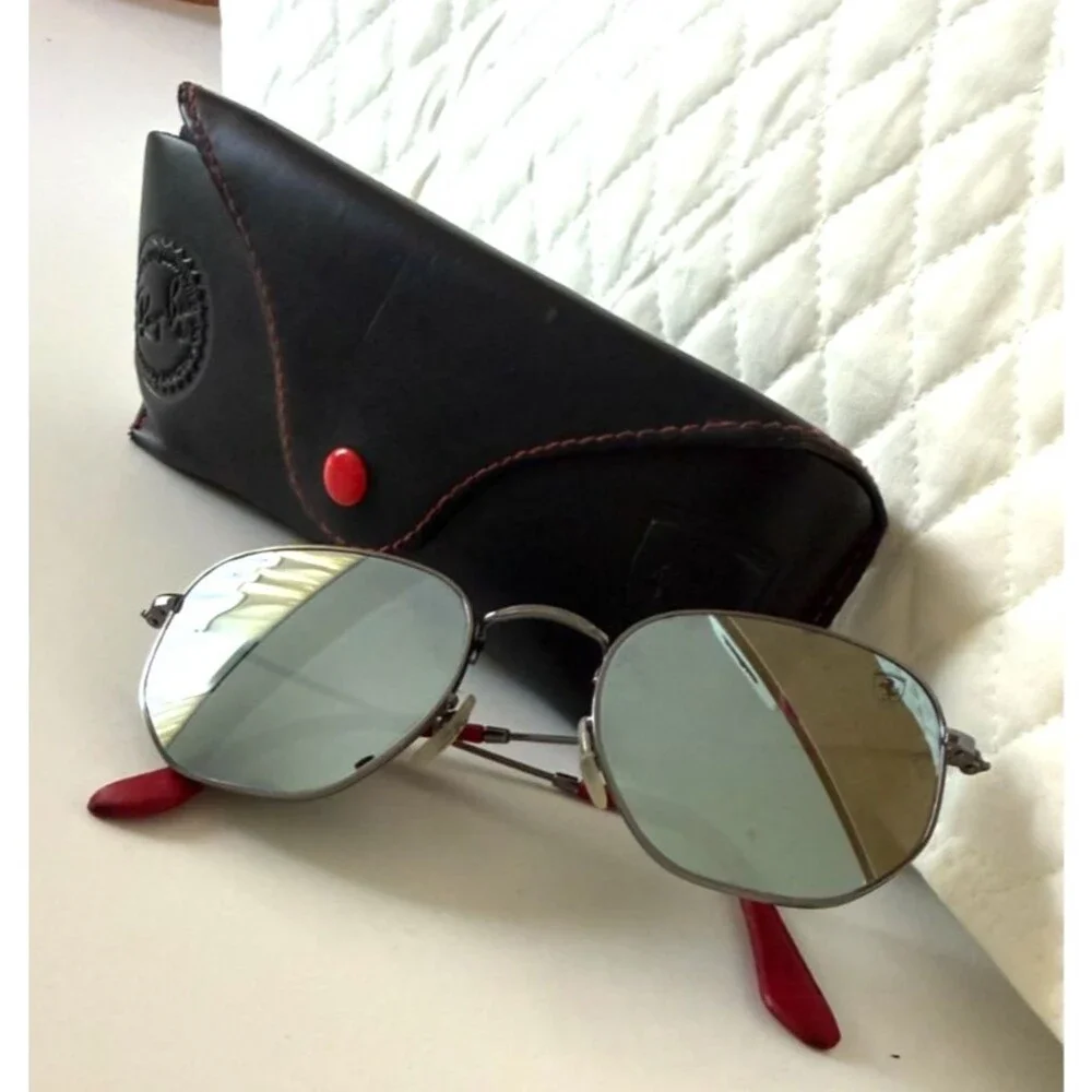 Authentic Ray-Ban for Scuderia Ferrari Collection Sunglasses womens mirror